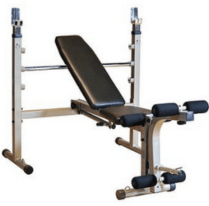 The HF-4170 Fold-Up Olympic Bench for Free Weight Strength Training