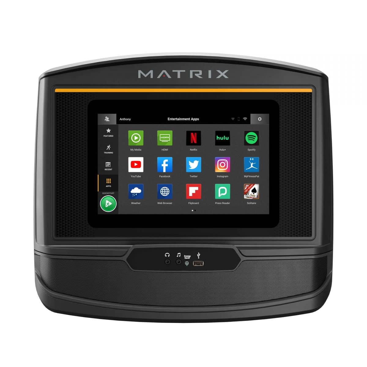 The matrix gps system is shown on a white background.