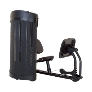 A black metal device holder on a white background