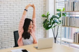 Exercise while working from home by Fitness Expo
