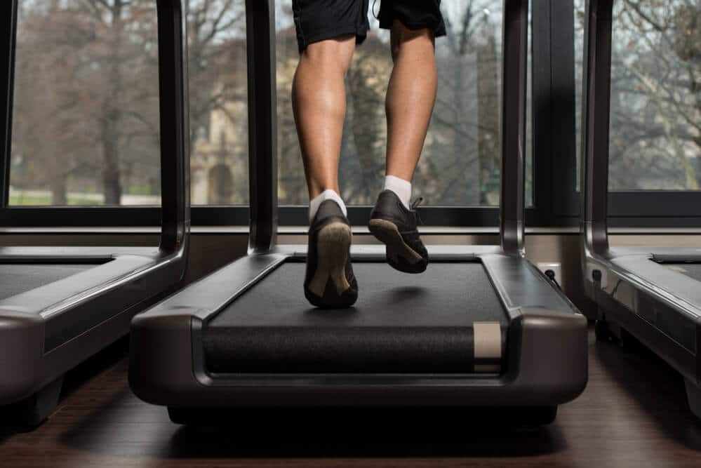 Fitness Man Running On Treadmill - Fitness Expo