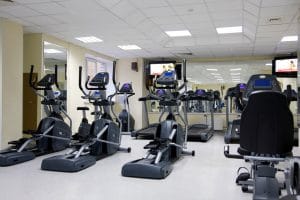 Treadmills at a health club - Fitness Expo