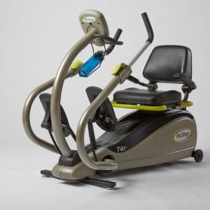An exercise bike with a seat and handlebars