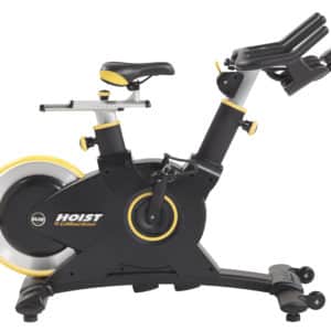 A spinning exercise bike with a seat on it